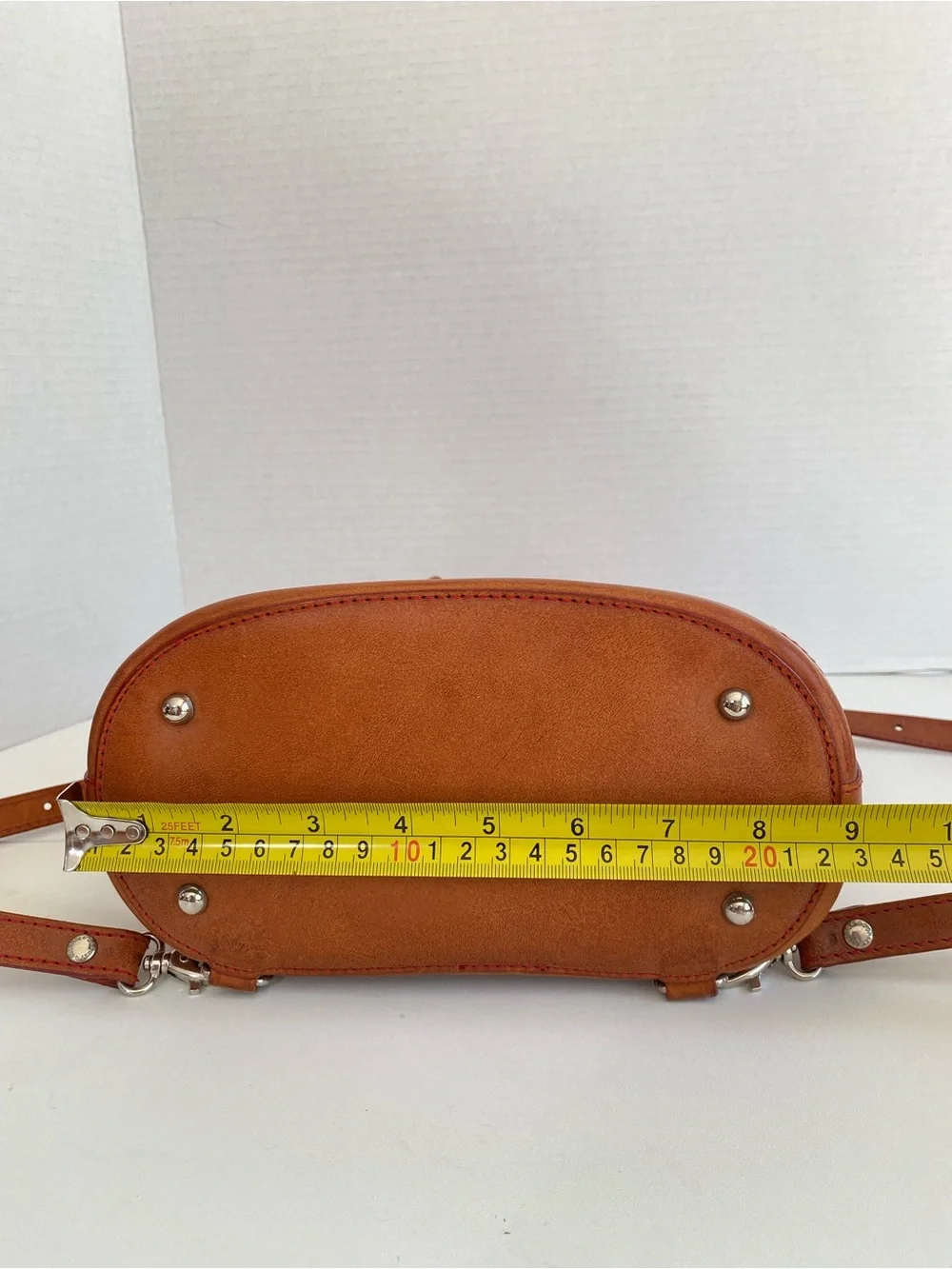 Vintage Dooney & Bourke Cognac Pyramid Alto Sling